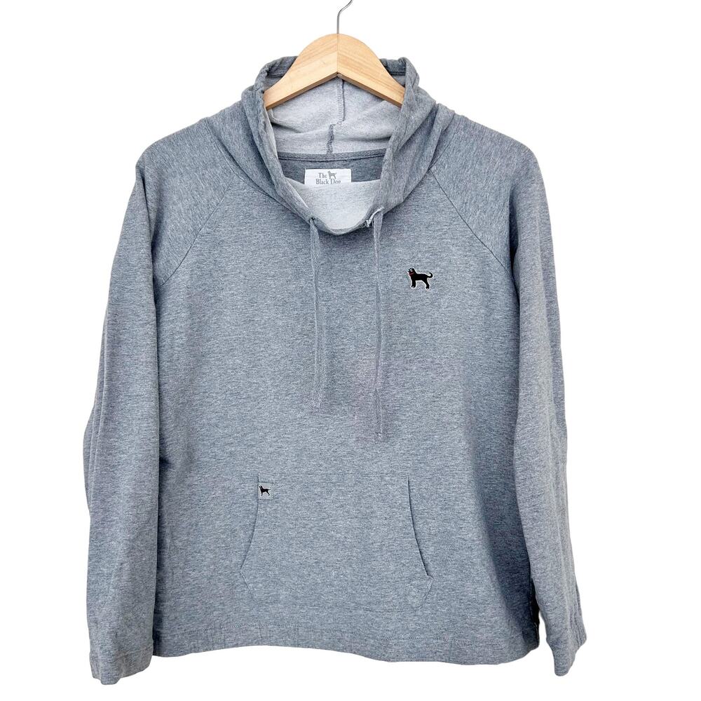 The Black Dog Gray Cowl Neck Sweatshirt Sz S